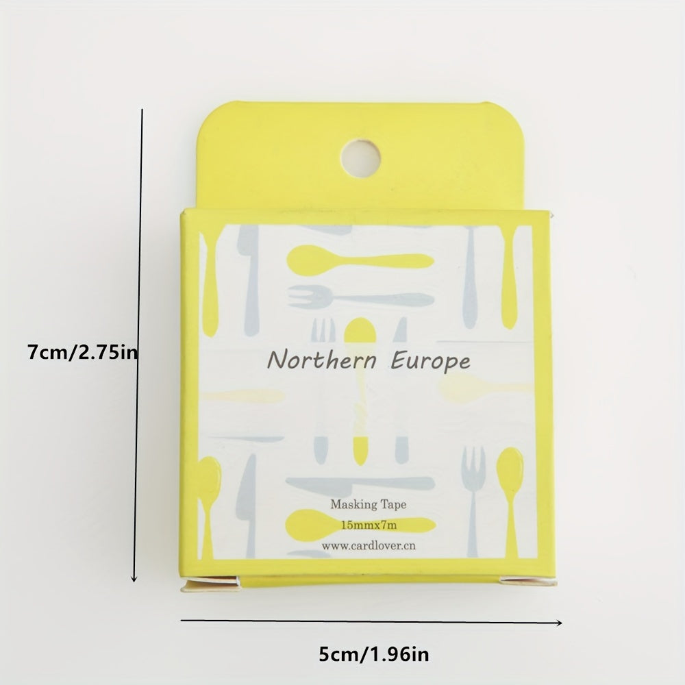 Cartoon Washi Tape Labels for DIY Albums Journals Handbooks