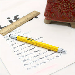 6-In-1 Multitool Pen - Tech Pen with Ballpoint, Ruler, Stylus