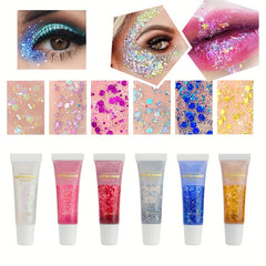 Glitter Gel Mermaid Scale Face Body Lip Glitter Eyeshadow Stage Makeup