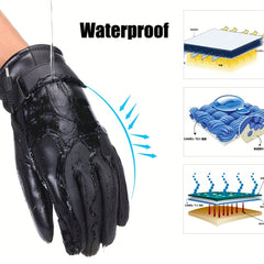 USB Hand Warmer Gloves Waterproof Touch Screen Gloves
