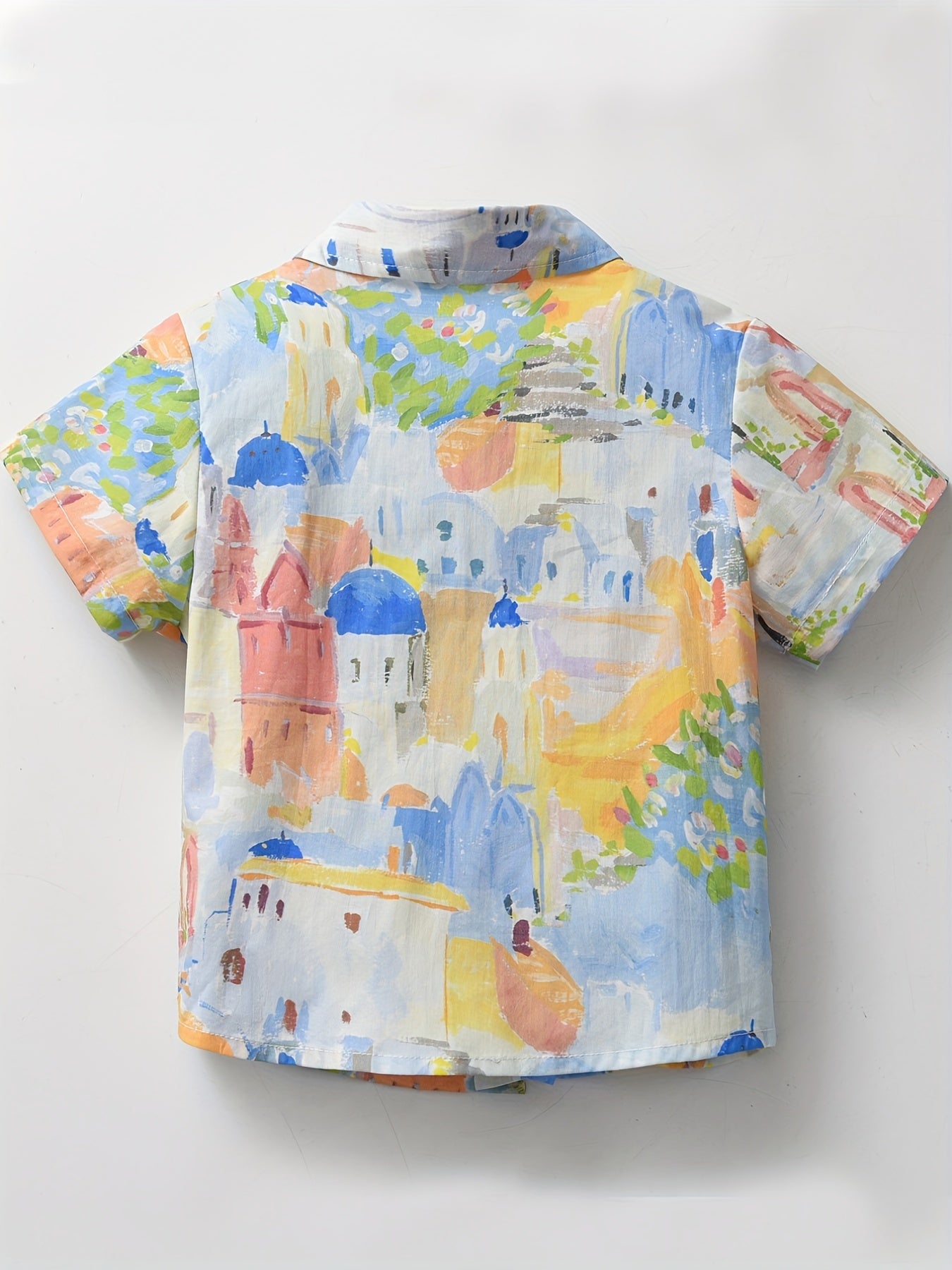 Boys Block Shirt Short Sleeves for Summer