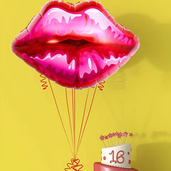 Red Lip Decor Balloon Party Decoration Balloon For Women