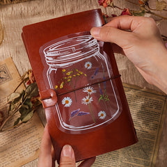 6pcs Nature Book Series Scrapbook Sticker Pack Plant Flower Retro Paper