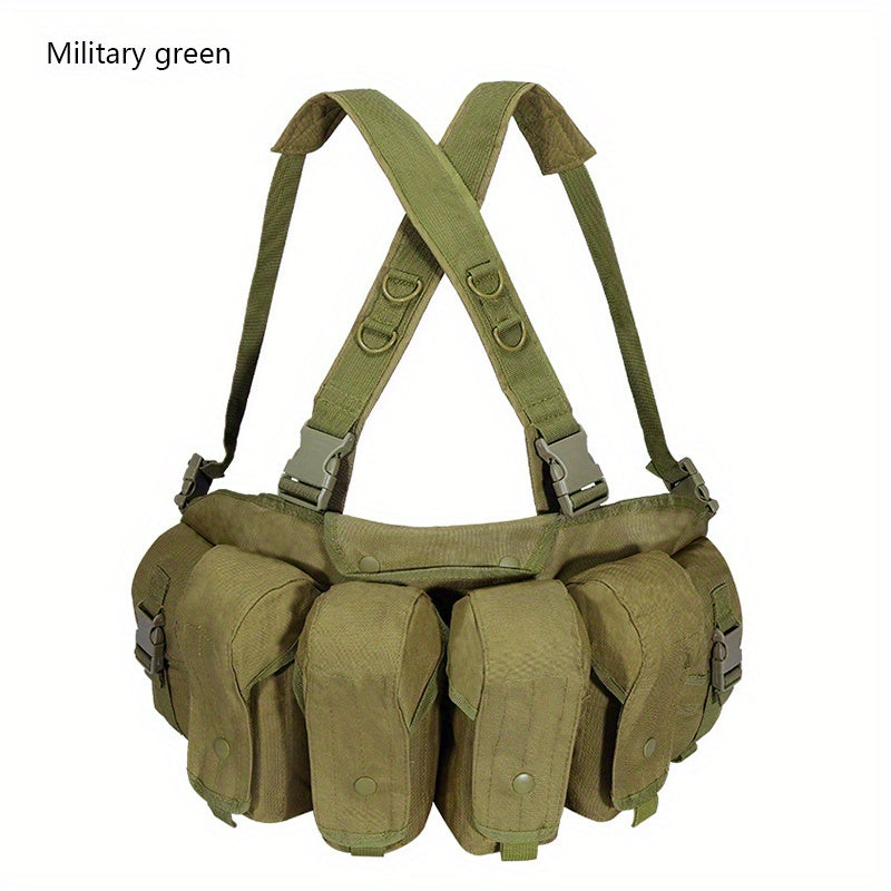 Quadruple Tactical Vest 600D Oxford Cloth Adjustable Training Clothing