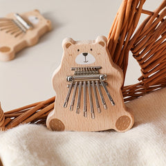 Wooden Bear Squeeze Toy for Educational Fun
