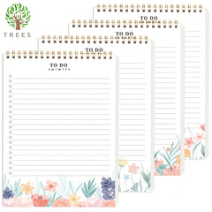 Watercolor Floral Daily Planner Notepad