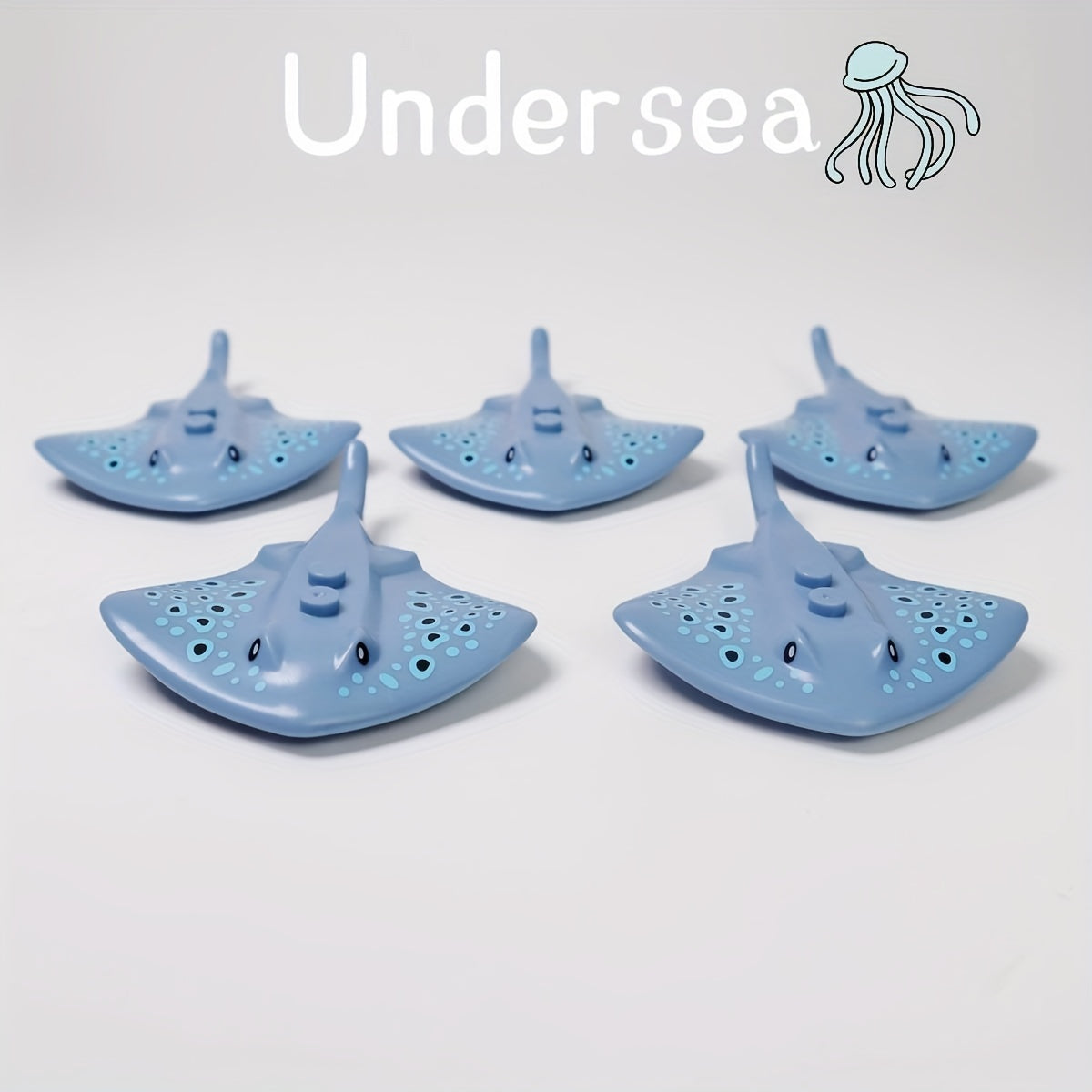 Underwater Animals Building Blocks Fish Rays Dolphins Turtles Octopus Lobster