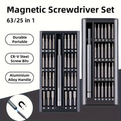 Mr Tools 25 63 In 1 Precision Screwdriver Set Magnetic Screw Driver Kit Bits Rep