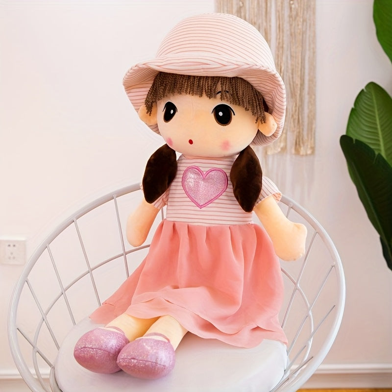 Sweetheart Princess Plush Toy Realistic Cartoon Fairy Pink Outfit Safe Gift