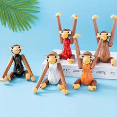 Creative Monkey Phone Holder Decoration Toy Wall-mounted Storage Rack