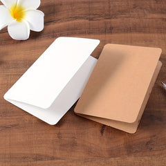 10pcs DIY Blank Folding Holiday Cow Greeting Cards Hand-painted
