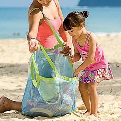 Children's Large Storage Beach Bag Sand Digging Toys Organizer