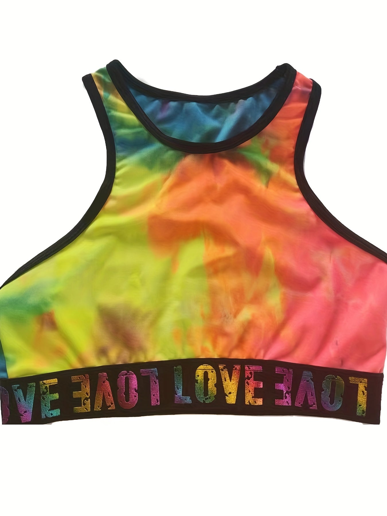 Tie Dye Sports Tank Bra & Panties Set
