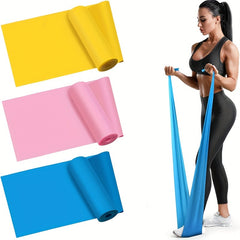 Yoga Resistance Exercise Bands Pilates Stretching Tension Band