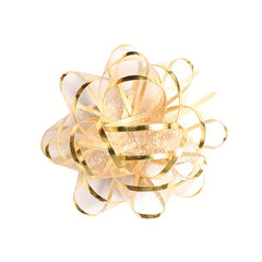 5pcs Shining Film Snow Yarn Star Pull Flower Laser Butterfly Bow Ribbon Wedding