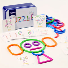 Educational Puzzle Blocks Alphabet Matching Game