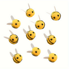 Wool Felt Little Bee Mini Crafts Honey Bee Pom For Tent Decor