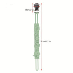 Pacifier Chain Link Stainless Steel Clip Anti Drop Chain