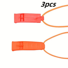 3pcs Survival Whistle with Lanyard for Outdoor Camping