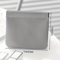 Multifunctional Cosmetic Bag with Self Closing Squeeze Top