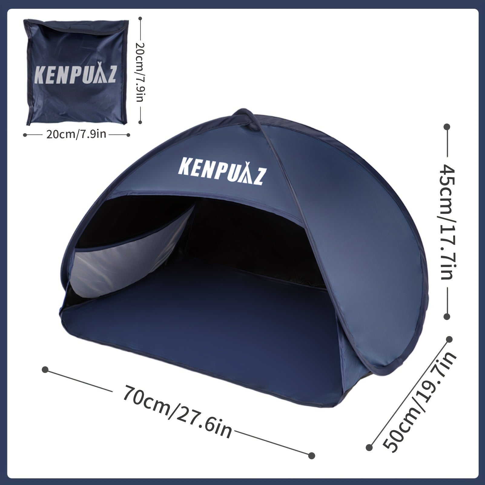 Portable Beach Sun Shelter Tent For Outdoor Picnic Camping - UV Protection