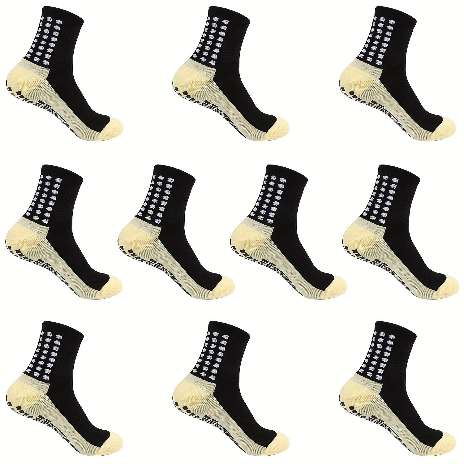 10 Pairs Outdoor Non-slip Breathable Football Socks