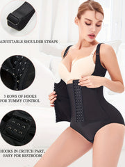 SCARBORO Open Bust Body Shaper Tummy Control Slimming Adjustable Bodysuit