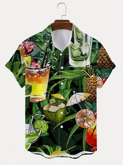 Men's Hawaiian Shirt Summer Vacation Resort Top