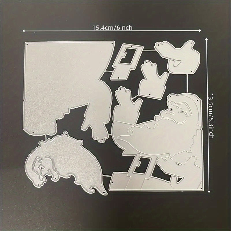 Christmas Santa Snowman House Metal Cutting Dies DIY Greeting Card Scrapbooking