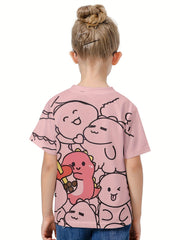 Kids 3D Dino Graphic Short Sleeve T-Shirt