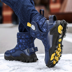 Kids Graphic Print Non Slip Snow Boots
