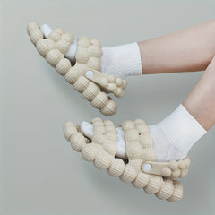 Bubble Slides Sandals Massage Spa Shoes Soft Lychee Slides Sandals