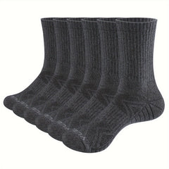 6 Pairs Men's Mid Tube Outdoor Sports Socks