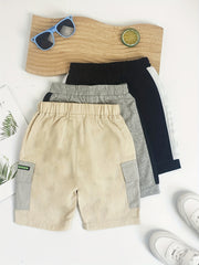 3pcs Boys Letter Print Comfortable Shorts for Summer Outdoor
