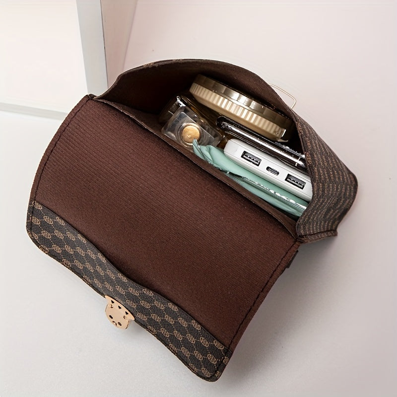 Mini Solid Crossbody Bag PU Leather Handbag Women's Phone Storage Bag & Purse