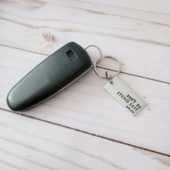 Letter Charm Keychain Rectangle Bag Accessory Car Pendant Phone Ornament