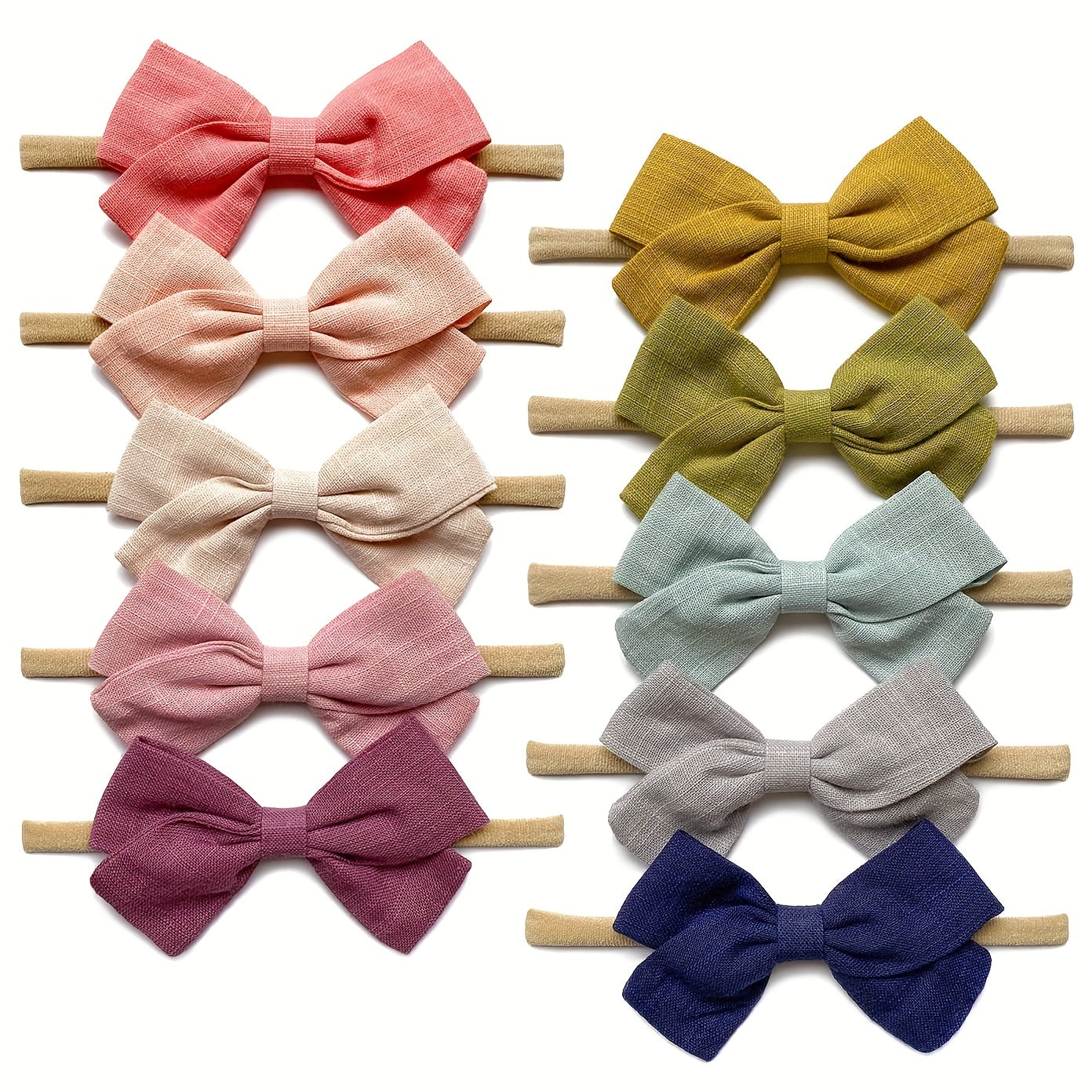 Sweet Fabric Bow Headband Hairband for Baby Girls