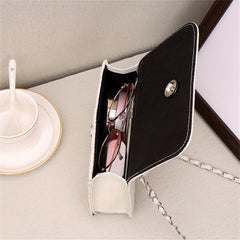 Faux Pearl Small Square Messenger Bag