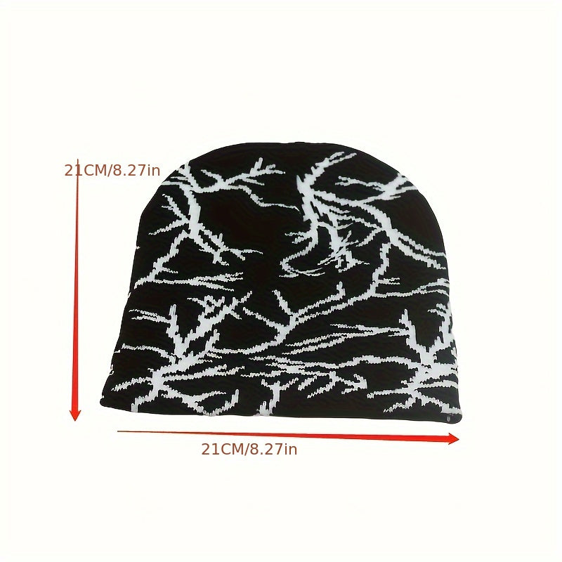 Y2K Hip hop Beanie Knitted Skull Cap Warm Ski Cap