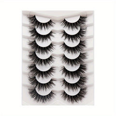 7 Pairs Fluffy Faux Mink Lashes for Daily Party Makeup