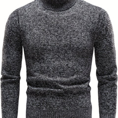 Men's Knitted Turtleneck Pullover Warm Top