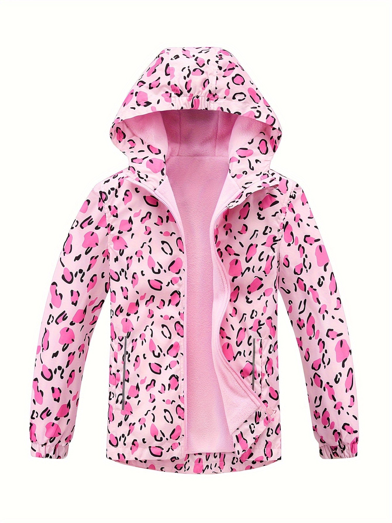 Girls Gradient Tie Dye Hooded Jacket for Spring Fall Winter