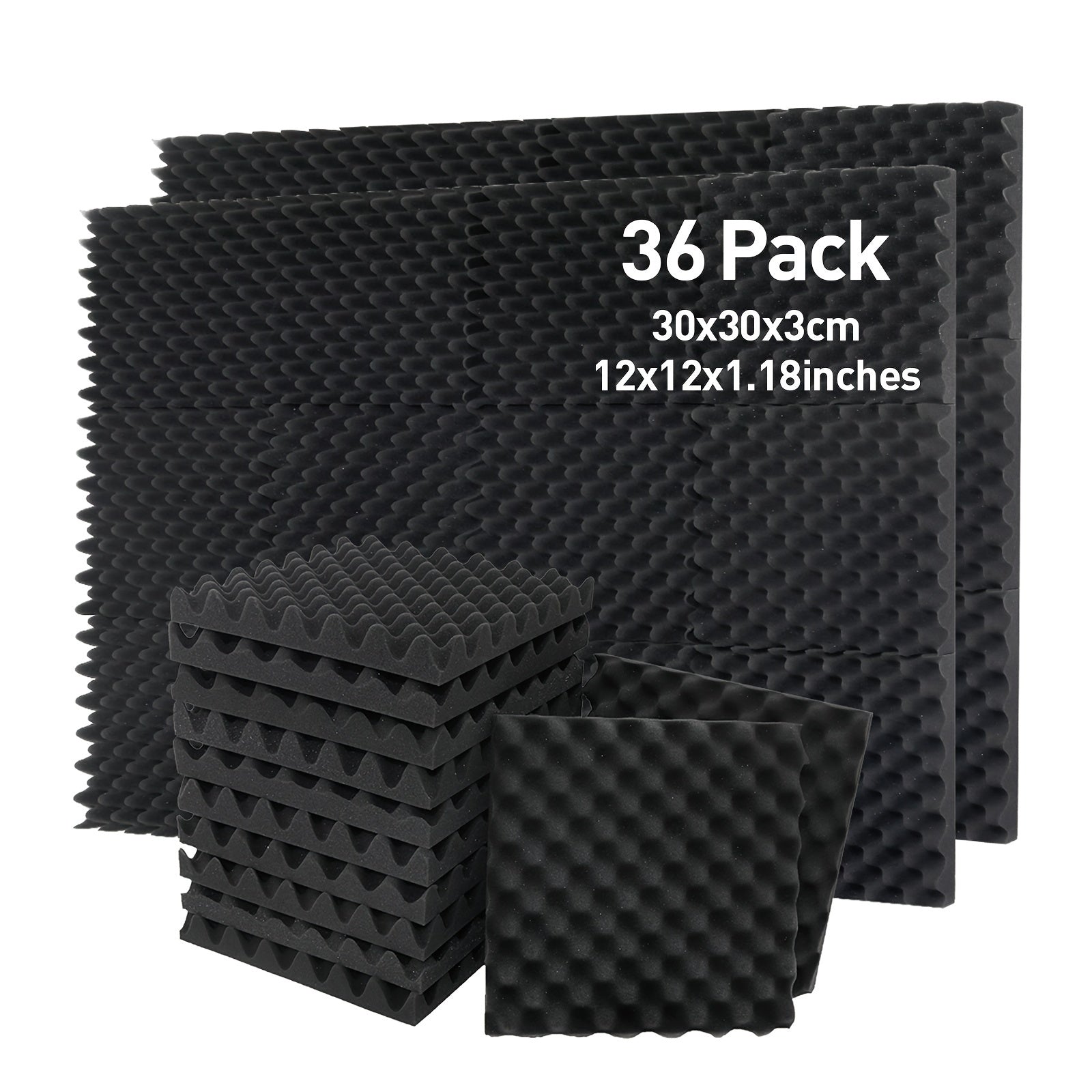 36pcs Flame Retardant Sound Absorbing Cotton for Acoustic Treatment