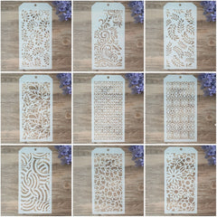1pc Seamless Stencil Scrapbooking Painting Album Paper Card Making Craft Decorat