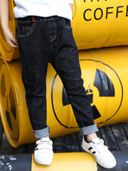 Boys Classic Denim Long Pants With Pocket Kids Clothing