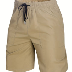Men's Casual Cargo Shorts with Drawstring