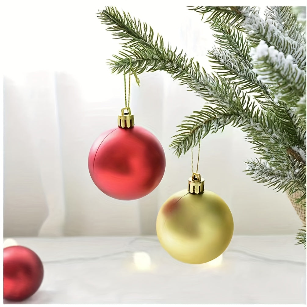 12 Pcs Bright Christmas Tree Balls - Home Room Decorations