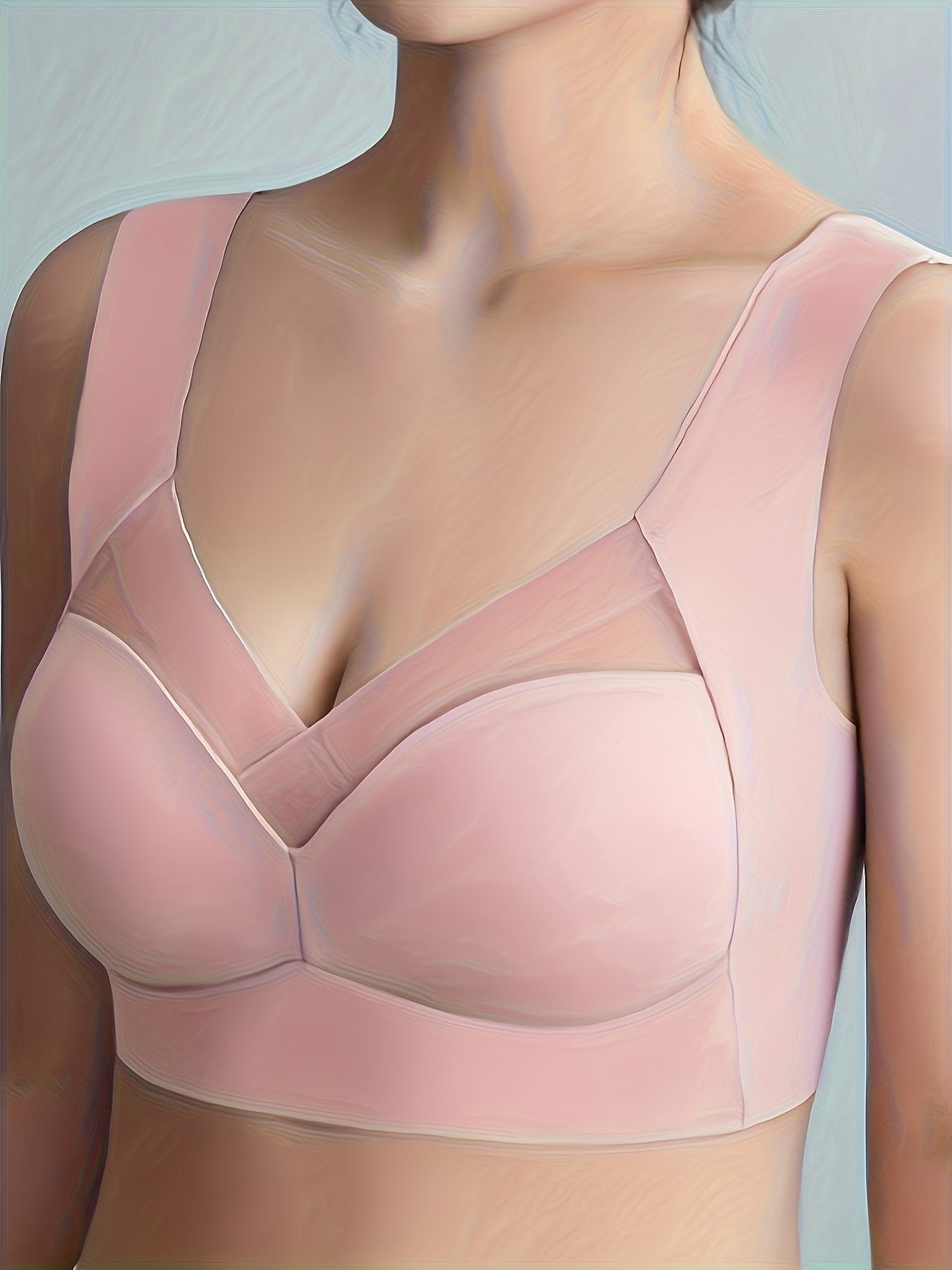 Comfy Mesh Wireless Push Up Intimates Bra