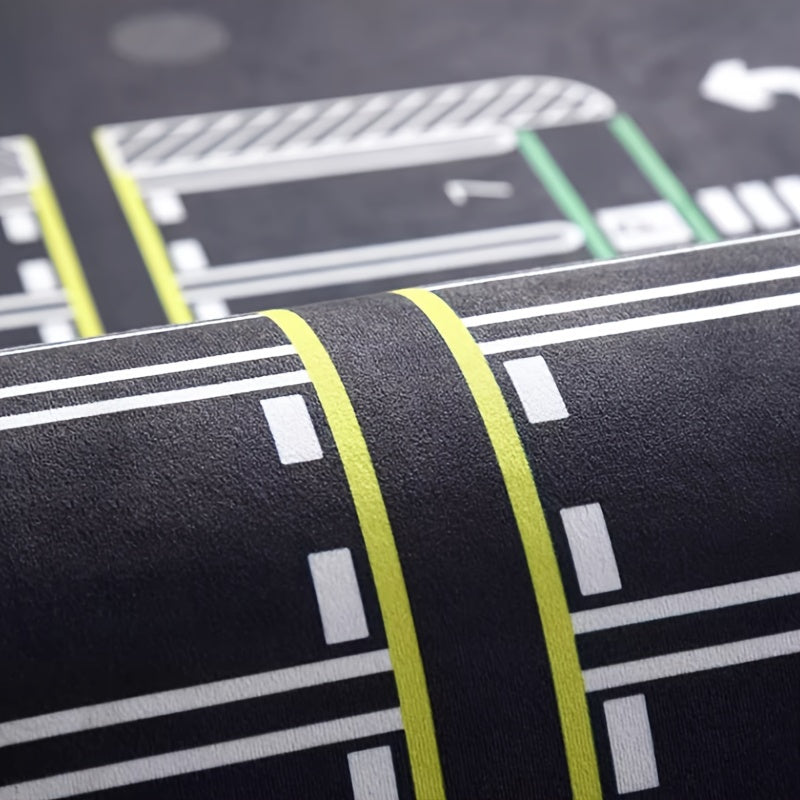 Teaching & Puzzle Carpet - Urban Traffic Parking Lot Crawl