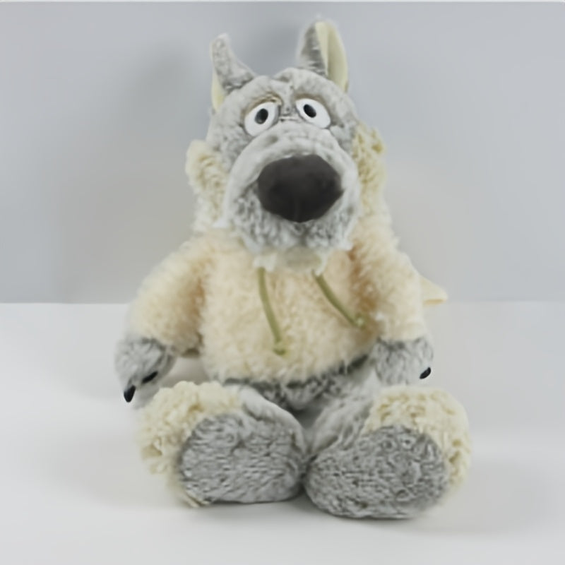 Soft Fleece Sheepskin Coat Wolf Dolls Stuffed Animal Plush Dolls